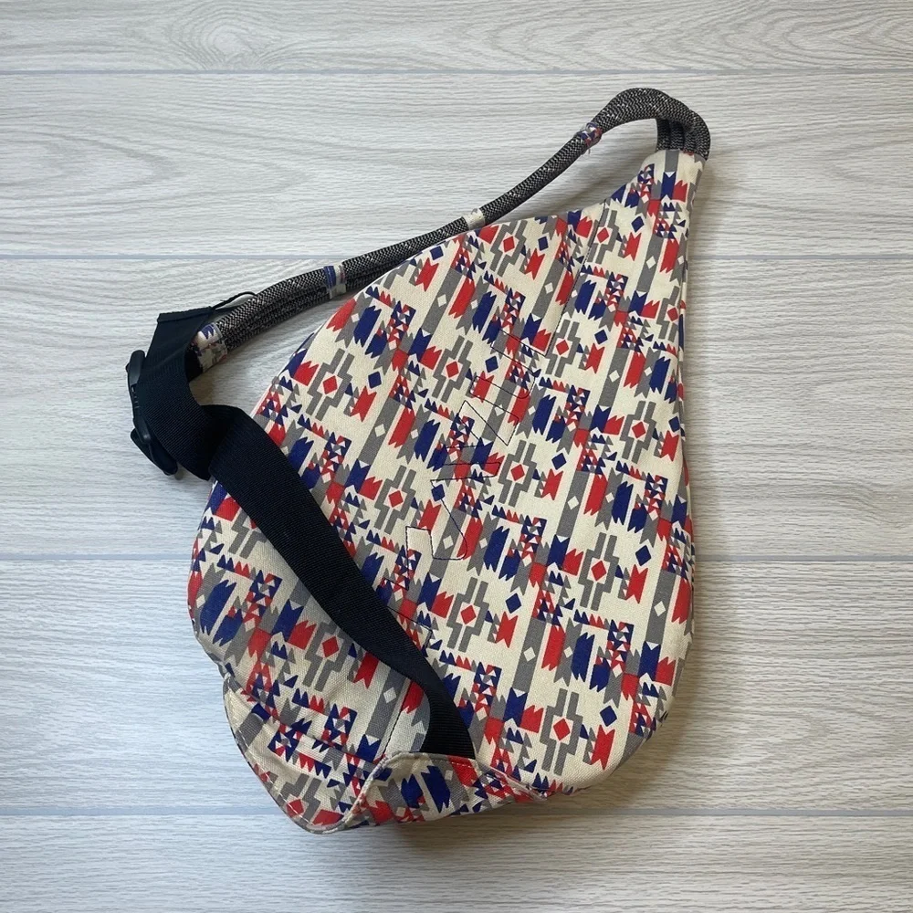 KAVU Mesa Tribal Aztec Rope Sling Backpack Crossbody Bag